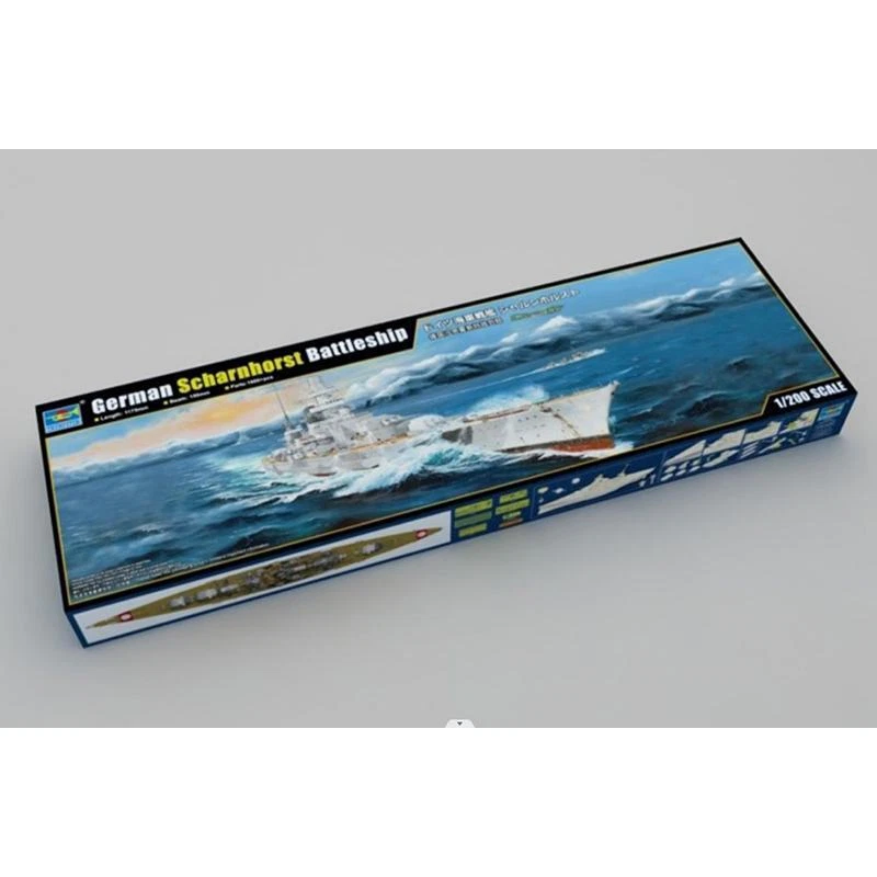 Trumpeter 03715 1/200 Scale German Scharnhorst Battleship Static Kit Warship - Image 1 of 1