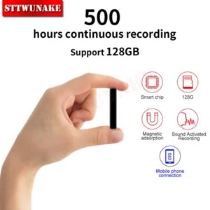 500 Stunden Aufnahme Mini Sprachgesteuerter Recorder Verstecktes Abhörgerät - Bild 1 von 11