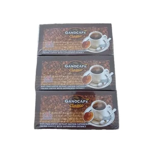 3 Boxes Gano Excel Ganocafe Classic Ganoderma Healthy Coffee 90 Sachets 06/27 - Picture 1 of 3