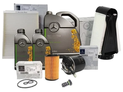 Mercedes-Benz Genuine Service Kit Engine Oil 7L 5W30 229.52 Oil Fuel Filters - Image 1 of 4