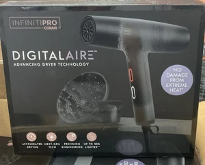 ⚡️InfinitiPRO by Conair DigitalAIRE Hair Dryer with Brush, Volumizer & Carry Bag - Picture 1 of 2