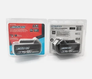 2 Original - 18V/5,0Ah für Makita Akku BL1860B- 2er Set - 197422-4 BL1850 BL1830 - Bild 1 von 13