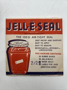 Jell-E-Seal Marmeladen Gelees Vintage Seattle Werbung 1939 Deckgläser - Bild 1 von 8