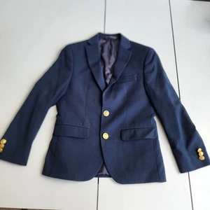 Blazer Lauren Ralph Lauren ragazzo bottoni oro blu navy giacca cappotto sportivo taglia 10 R - Foto 1 di 10