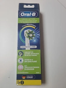 Oral-B Cross Action Clean Maximiser Toothbrush Heads 3 Pack - Picture 1 of 6
