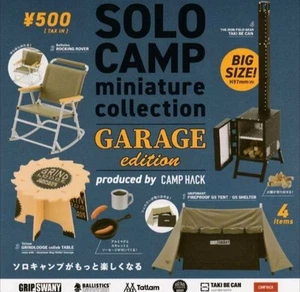 Ken Elephant Solo Camp Miniature complete Set 4 capsule toy Gacha NEW - Picture 1 of 2