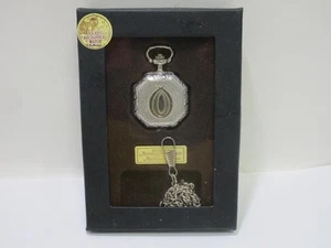 Pocket Mechanical Watch - Silberfb. kleine Taschenuhr + Kette (HA) OVP GS9937 - Picture 1 of 1