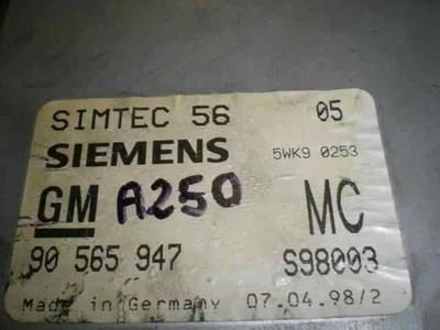 90565947 CENTRALINA MOTORE / S98003 / 102809 PER OPEL OMEGA B 2.0 16V CAT X 20 - Immagine 1 di 4