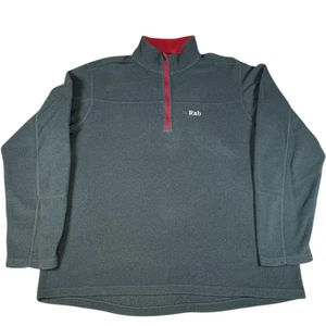 Rab Micro Pull-On Mens XXL Grey Polartec Fleece 1/4 Zip Outdoor Hiking TopJacket - Picture 1 of 11