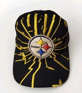 Vintage 90’s Pittsburgh Steelers Starter Hat Shockwave Black Lighting Snapback - Bild 1 von 8