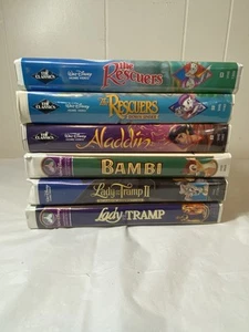 Disney VHS Classics Black Diamond (Masterpiece Collection) Bambi, Aladdin… - Bild 1 von 13