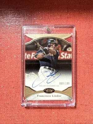 2020 Topps Tier One - Prime Performers Autographs Francisco Lindor /100 - Image 1 of 3