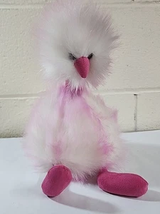 Jellycat London Raspberry Ripple Pompom 15" struzzo Emu bianco e rosa uccellino - Foto 1 di 8