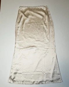 Princess Polly Women's Cream Ivory Silky Lace Midi Skirt size 8 - Picture 1 of 6