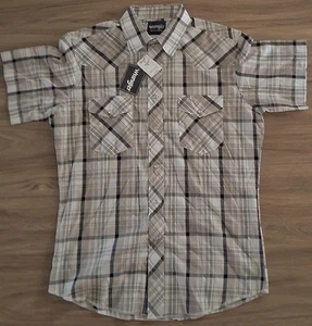 Vintage ungetragen mit Etikett Wrangler Western Hemd mit Druckknopfleiste M - Bild 1 von 2