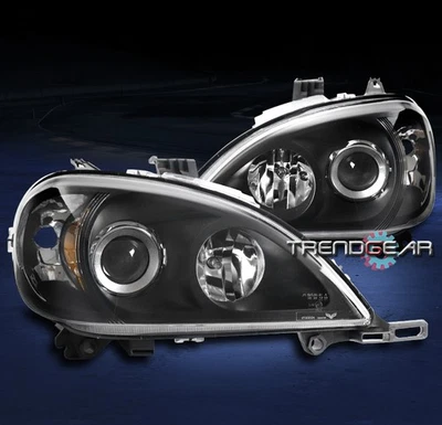 FOR 98-05 MERCEDES-BENZ W163 ML320 ML430 ML55 BLACK PROJECTOR HEADLIGHTS LAMPS - Image 1 of 4