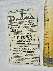 Dustin's Disco Bar AD 1976 PORT WASHINGTON NY posto oscillante anni 70 - Foto 1 di 2