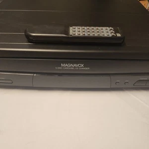 Magnavox CDC-725 5 Disc Carousel CD Changer Compact Disc Player - Black + Remote - Picture 1 of 5