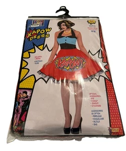 Vestido Kapow Arte Pop Personaje de Cómic Vestido Foro Disfraz 14-16 - Imagen 1 de 2