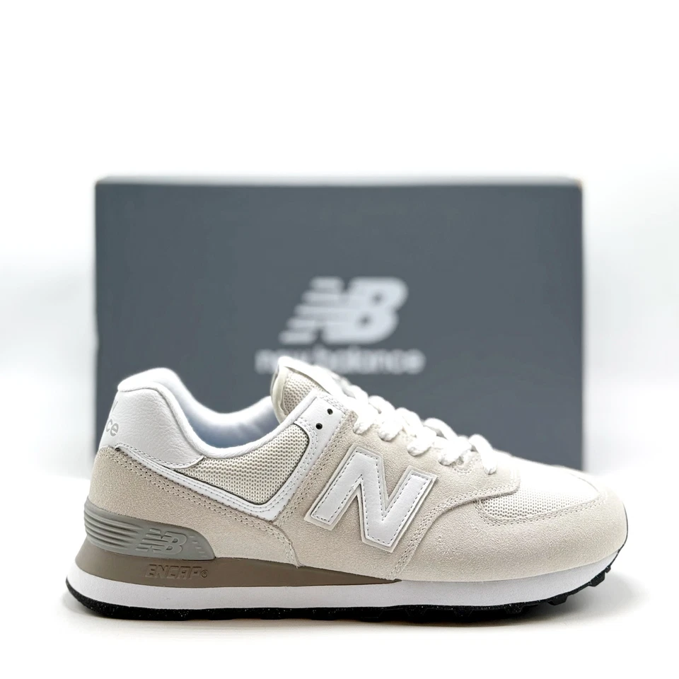 *NUEVO* Hombres New Balance 574 Nimbus Cloud / Blanco (ML574EVW), Talla 8.0 - 13.0 👍 Foto 1 de 4