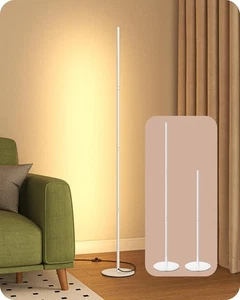 EDISHINE LED Corner Floor Lamp, Dimmable Light, Adjustable Height 3000K - Picture 1 of 7