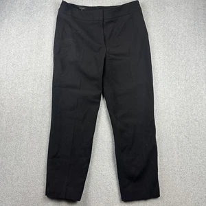 Escada Hose Damen 40 schwarz Wollmischung Stretch schmal Anzughose strukturiert - Bild 1 von 11