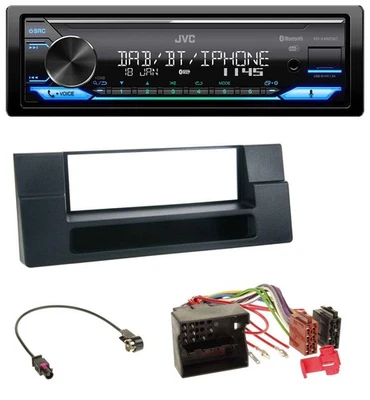 JVC Bluetooth DAB USB MP3 Autoradio für BMW X5 E53 5er E39 Quadlock Ablagefach - Bild 1 von 4