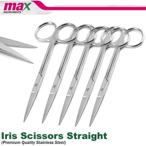 Iris scissors Straight Medicel Scissors surgical medical 12 cm High Quality 5PCS - Picture 1 of 4