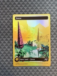MTG Forest #0516 First-Place Foil Basic Land Aetherdrift (DFT) - Picture 1 of 4