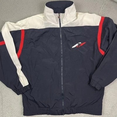 Vintage 90s Fila Windbreaker Jacket Lightweight Full Zip Coat Red White & Blue - Image 1 of 4