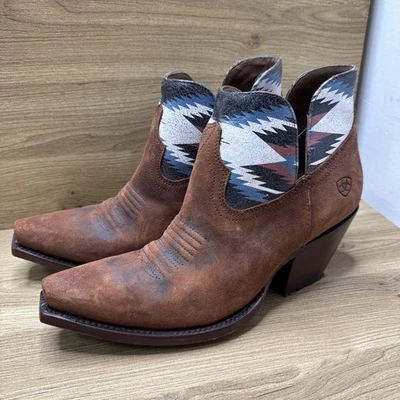 Ariat Women’s Hazel Chimayo Terracotta Roughout Boots 9B 10046970 - Image 1 of 4