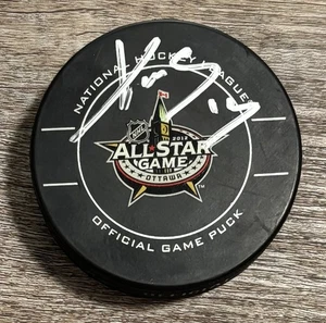 PAVEL DATSYUK AUTOGRAPHED 2012 NHL ALL STAR GAME OFFICIAL HOCKEY PUCK JSA COA - Picture 1 of 2