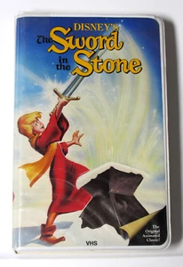 Sword in the Stone VHS Black Diamond Classics Walt Disney Video VCR Tape + FREE - Picture 1 of 6