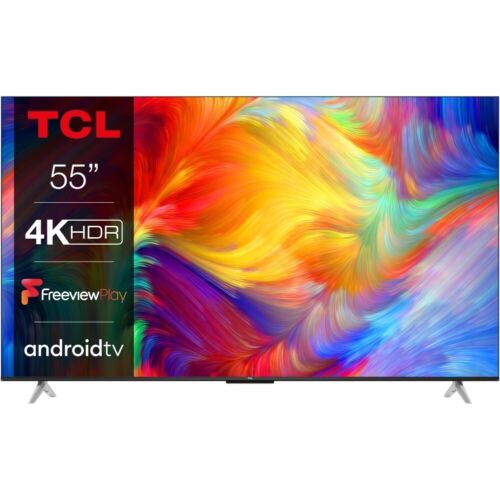 TCL 55P638K P38K 4K UHD HDR Smart Android TV - Grey