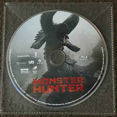 NEW MONSTER HUNTER (2020) - Blu-ray disc only in clear plastic envelope - Image 1 of 3