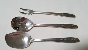 Juego de condimentos vintage Wm Rogers de 3 piezas Lady Fair 1957 Ptn plata internacional - Imagen 1 de 7