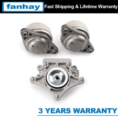 3PCSTransmission Mount Mounts 2042402017 2042400618 For Mercedes-Benz C300/C350 - Imagem 1 de 4