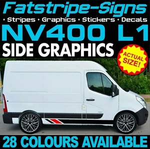 to fit NISSAN NV400 L1 SWB LIVING THE DREAM GRAPHICS STICKERS DECALS CAMPER VAN - Picture 1 of 2