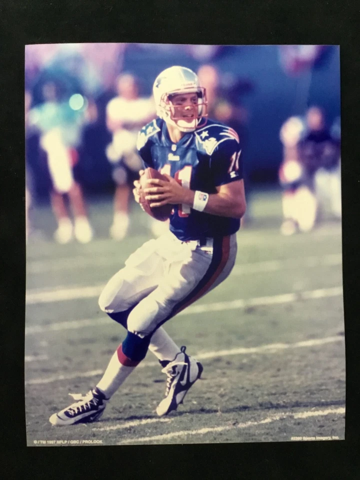 Drew Bledsoe No. 11 New England Patriots Fútbol 8x10 Color Foto II Foto 1 de 1