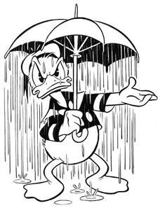 Donald Duck on a "Rainy Day" - Tony Fernandez - Exclusive Edition - Picture 1 of 4