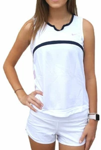 Nike Women's Tempo Dri-FIT White/Lavender Sleeveless Running Top - Picture 1 of 7