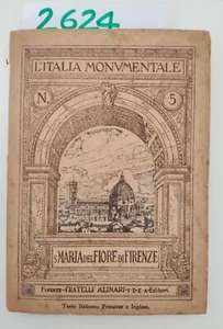 L'italia Monumentale N. 5 S. Maria Del Fiore In Firenze Alinari 1924 - Imagen 1 de 7