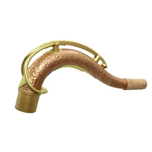 EM Pro Use MKVI cuerpo completo martillado a mano cobre tenor saxofón cuello sin laca - Imagen 1 de 12