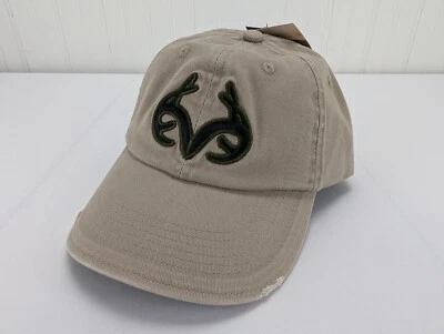 Realtree Men's Adjustable Baseball Hat Beige Embroidered Logo OSFM New with Tags - Image 1 of 4