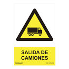 E3/08918 Señal Peligro "Salida De Camiones" (Pvc 0.7Mm)  30X40cm