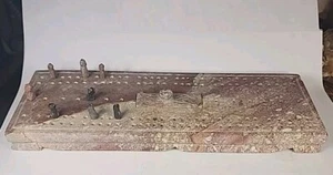 Solid Stone 8" Long Handmade Cribbage Board Unknown Maker - Picture 1 of 20