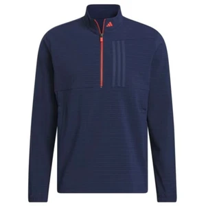 adidas Ultimate365 Tour WIND.RDY Half-Zip Golf Pullover Navy Size Medium 40-42" - Picture 1 of 7