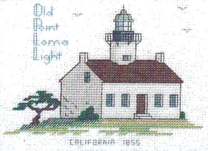 Hilite Counted Cross Stitch Kit Historic Lighthouse Old Point Loma Light #HD266 - Picture 1 of 3