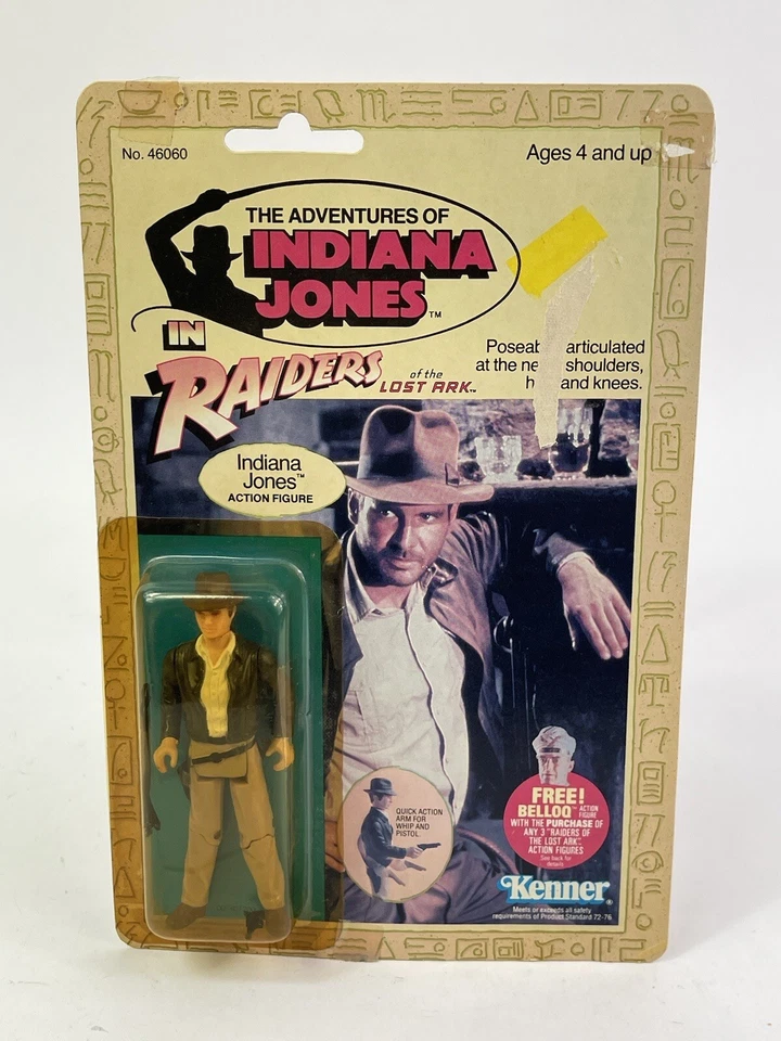 Raiders of The Lost Ark Indiana Jones Vintage 1982 Toht Kenner Figure 4 Back