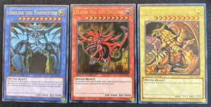 YUGIOH 25TH ANIV. GOD CARD SET LC01 LIMITED EDITION ULTRA RARE NM - Bild 1 von 2